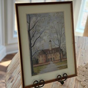 Vintage Framed Print Capital Williamsburg, Virginia